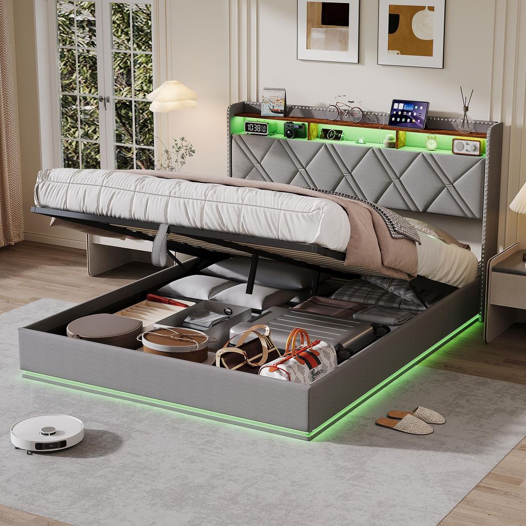 ProximaX Polsterbett 160x200cm mit Ladefunktion Produktbild 