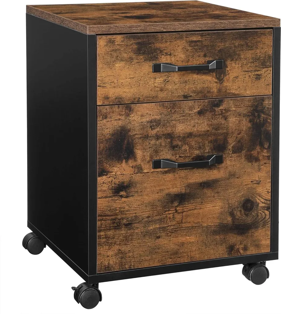 Meuble de rangement pour dossiers suspendus, Caisson bureau format A4 et US