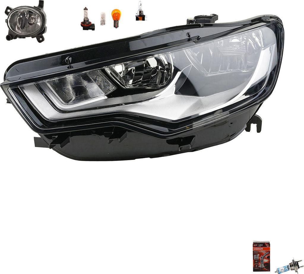Johns, Scheinwerfer + Osram Night Breaker Laser passend für Audi A6 4G 04/11-08/145 Li 4G0941003 4G0941003M 8T0941699 8T0941699E
