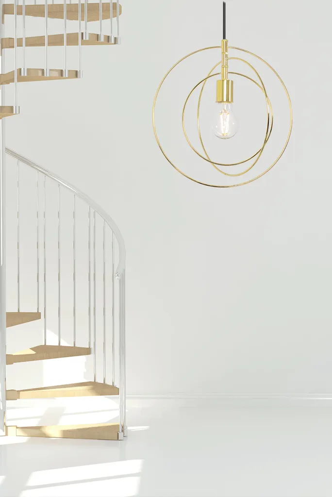 Lampe Suspendue Dorée Toolight APP286-1CP pour un Éclairage Élégant