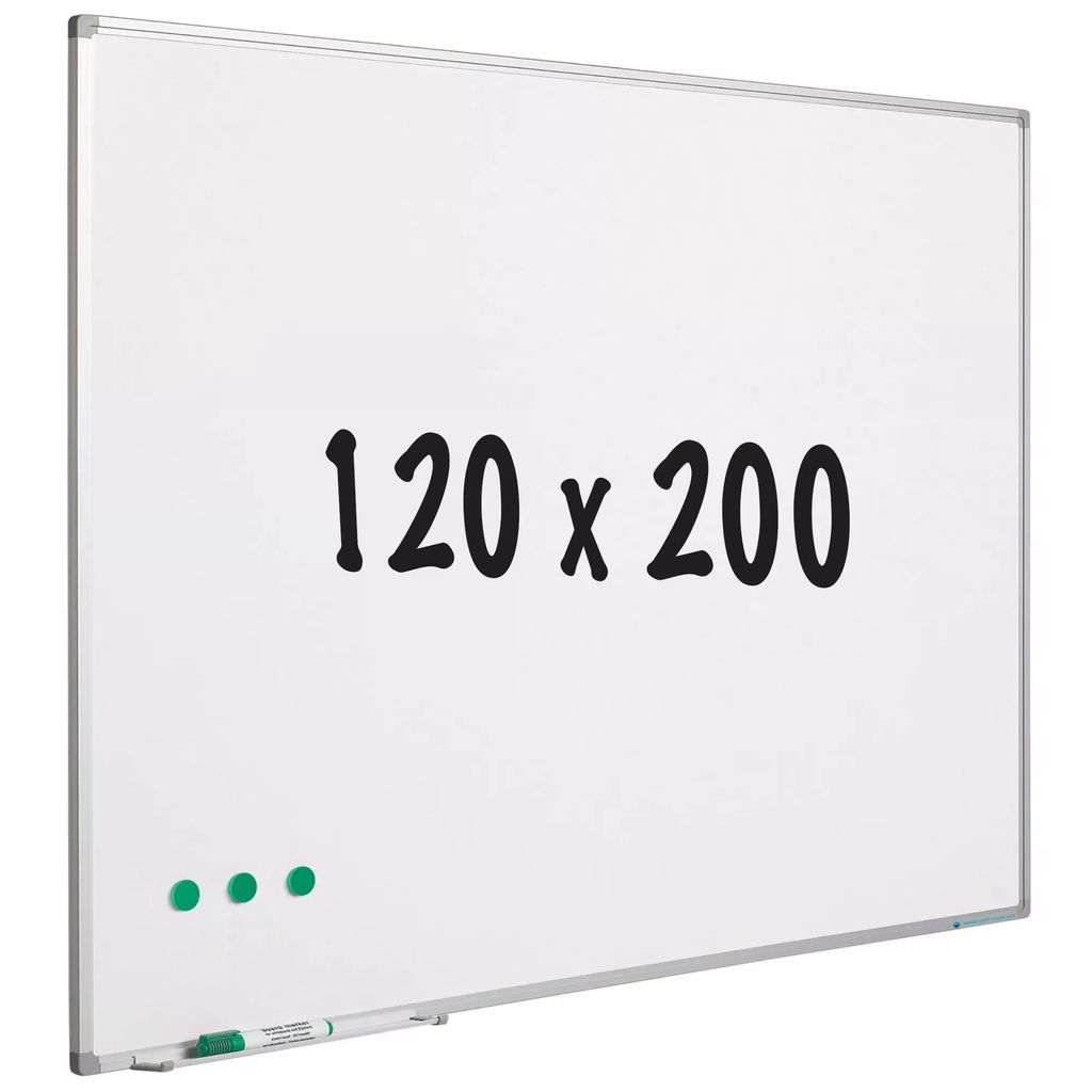 Whiteboard Weaver - Lackierter Stahl - Magnetisch - Weiß - 120x200cm