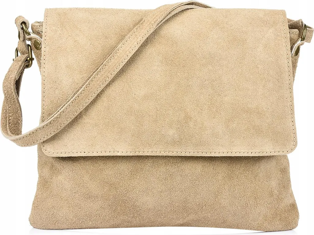 Mini Borsa Tracolla Camoscio Patta | Essenziale Donna Vera Pelle