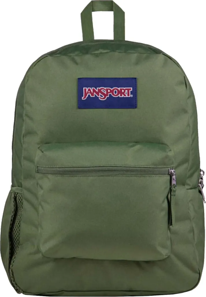Petit Sac à dos JanSport Vert Unie - Tissu Résistant et Bretelles Douces