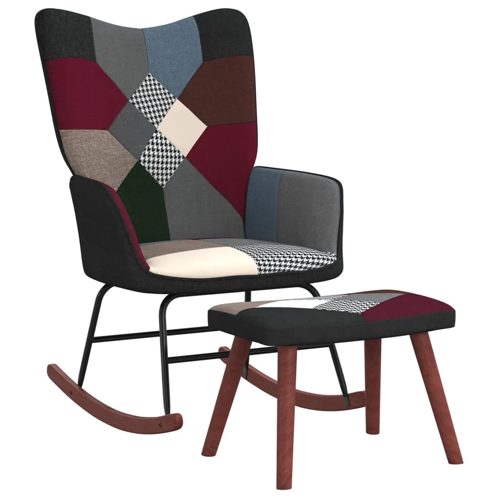 Chaise à bascule patchwork contre le mal de dos - Fauteuil ergonomique - 2