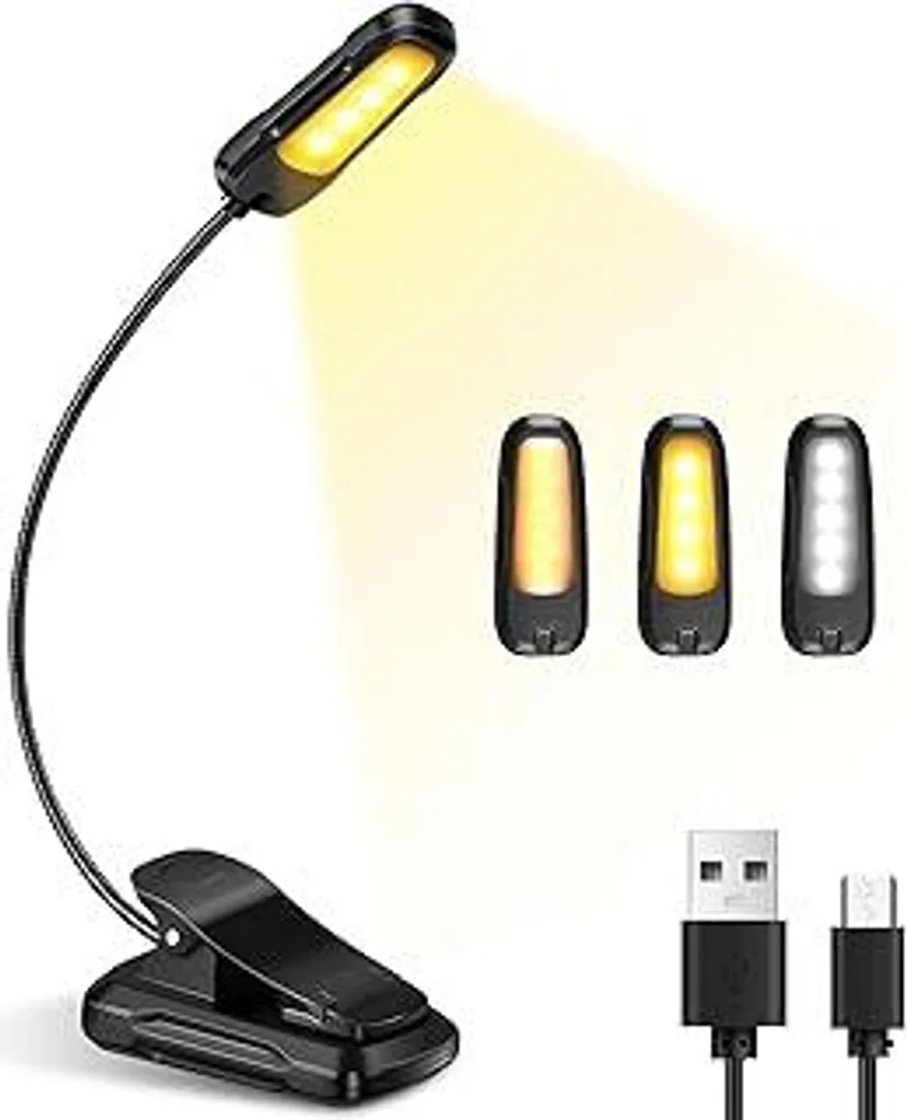 Lampada Libro USB Diboniur: Portatile, Flessibile, per Viaggi