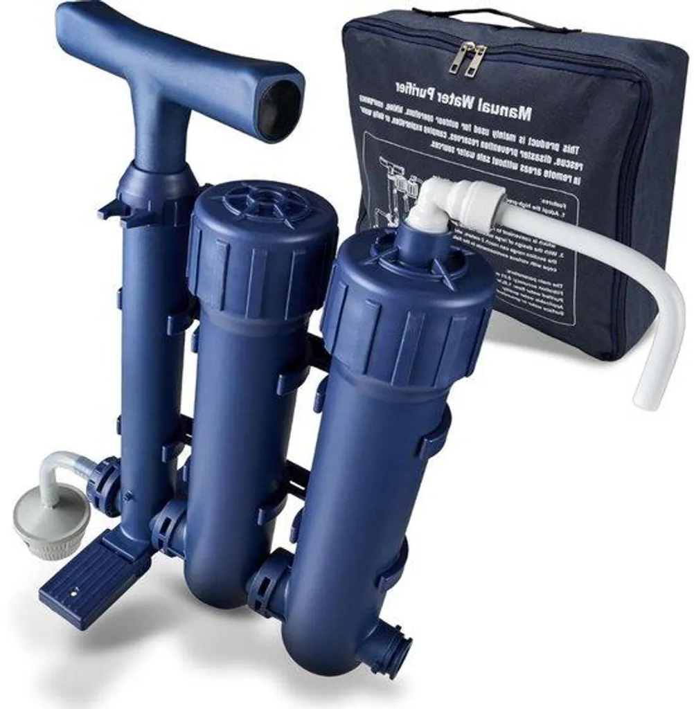 Système filtration eau survie 0,01 micron sans produit chimique 1 unité