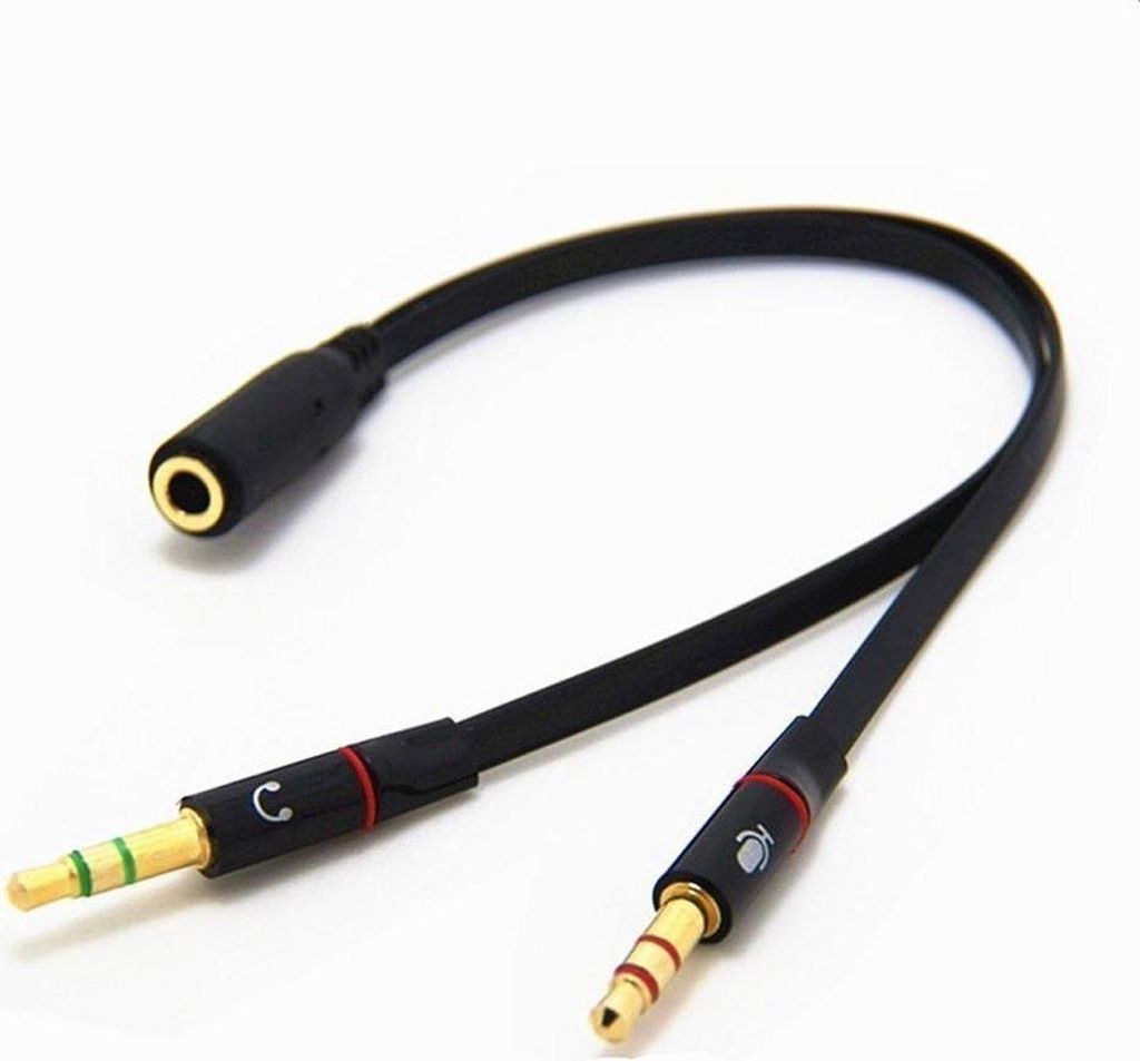 CHPN – Audio-Splitter – schwarze 35-mm-Klinken-Aux-Buchse – Produktbild 