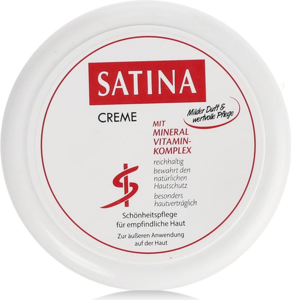 SATINA Creme Schönheitspflege für empfindliche Haut, 150 ml Creme