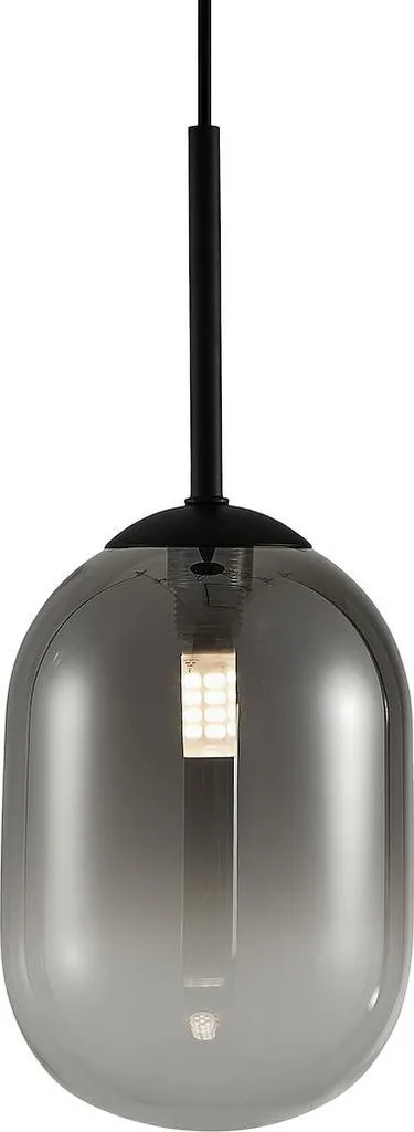 Luminaire suspendu ALAS BLACK métal noir mat culot E14 Milagro ML0322