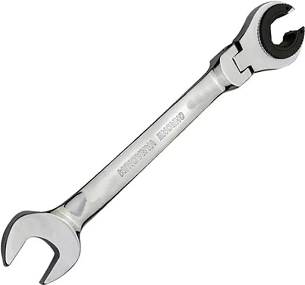 Allecto Premium Clé à Tube Flexible 8mm à Cliquet Métrique Polie Miroir
