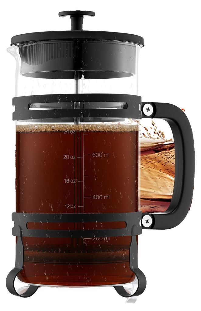 VEVOR caffettiera French Press, caffettiera da 1 L in vetro Immagine del prodotto 