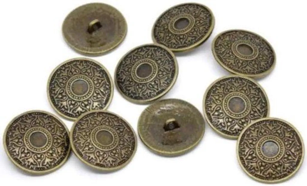 Lot de 10 vis décoratives bronze style ancien et motifs celtiques