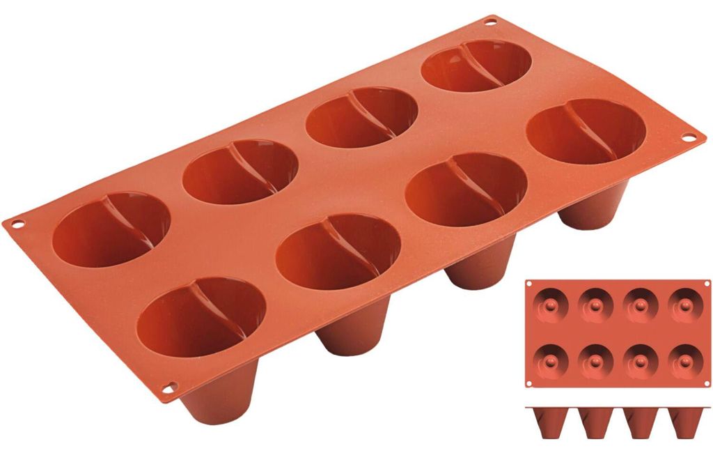 Silikon-Backmatte, KEGEL mit 8 Formen Produktbild 
