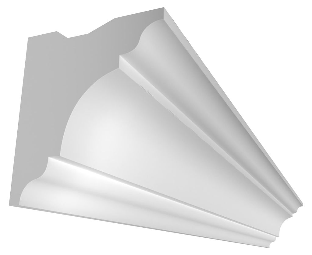 ELHARE Stuckleiste LED Band Lichtprofile Wand Indirekte Beleuchtung Profil LS14B - 80x70mm, 2m