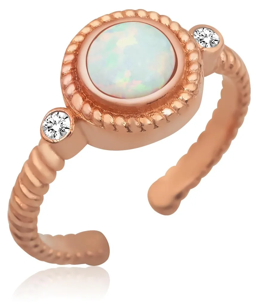 Bague opale ajustable : fini les problèmes de taille avec l'argent 925