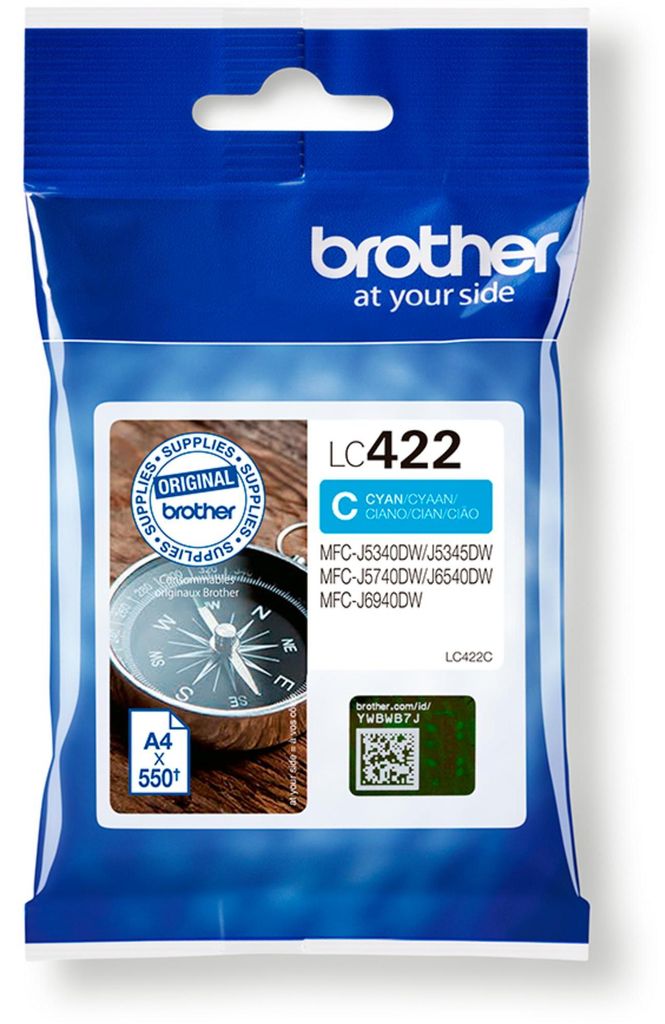 Brother LC422C Druckerpatrone 1 Stück(e) Original Cyan Produktbild 