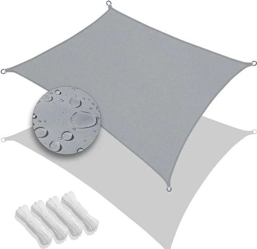Abri de plage familial gris 3x2m tente solaire anti-UV et déperlante