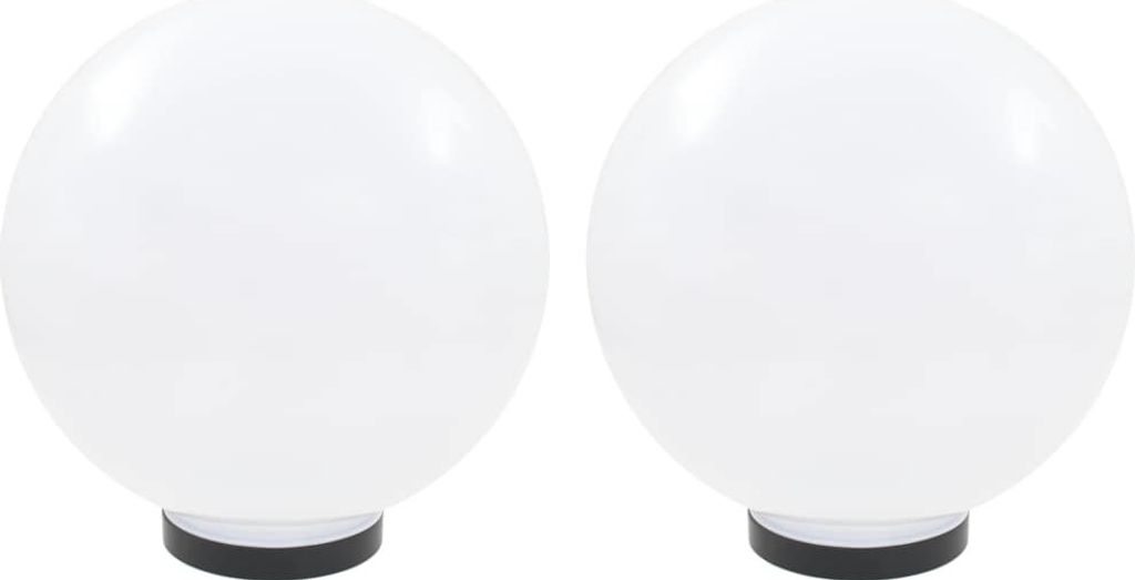 vidaXL Luci da giardino a LED 2 pz. Sferica 30 cm PMMA Immagine del prodotto 