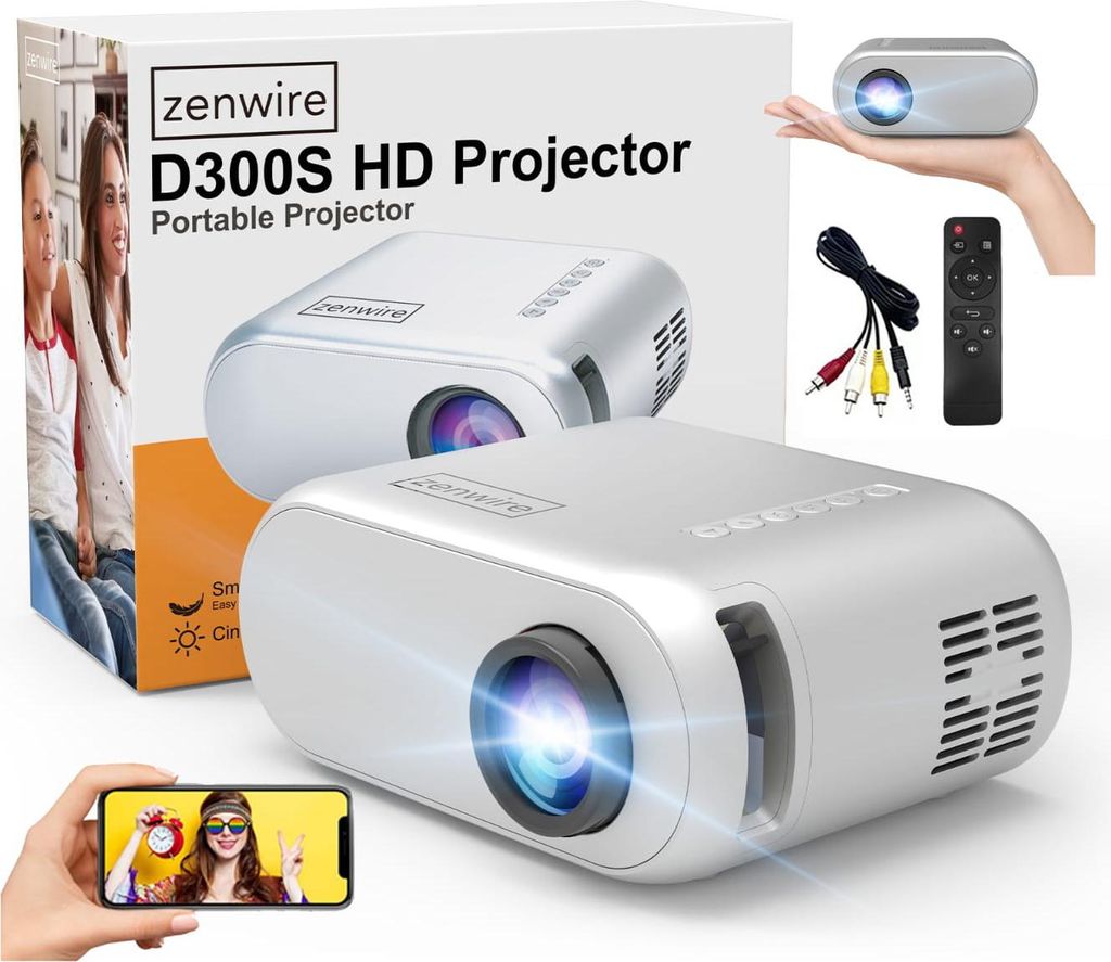 Mini projektor Prenosný WiFi Full HD projektor pre smartfón Obrázok produktu 