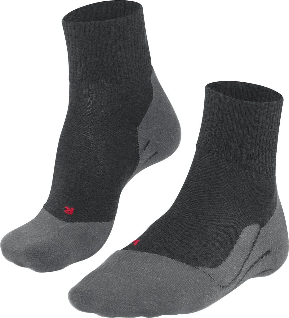 FALKE TK5 Wool Short Socken Damen asphalt melange 35-36