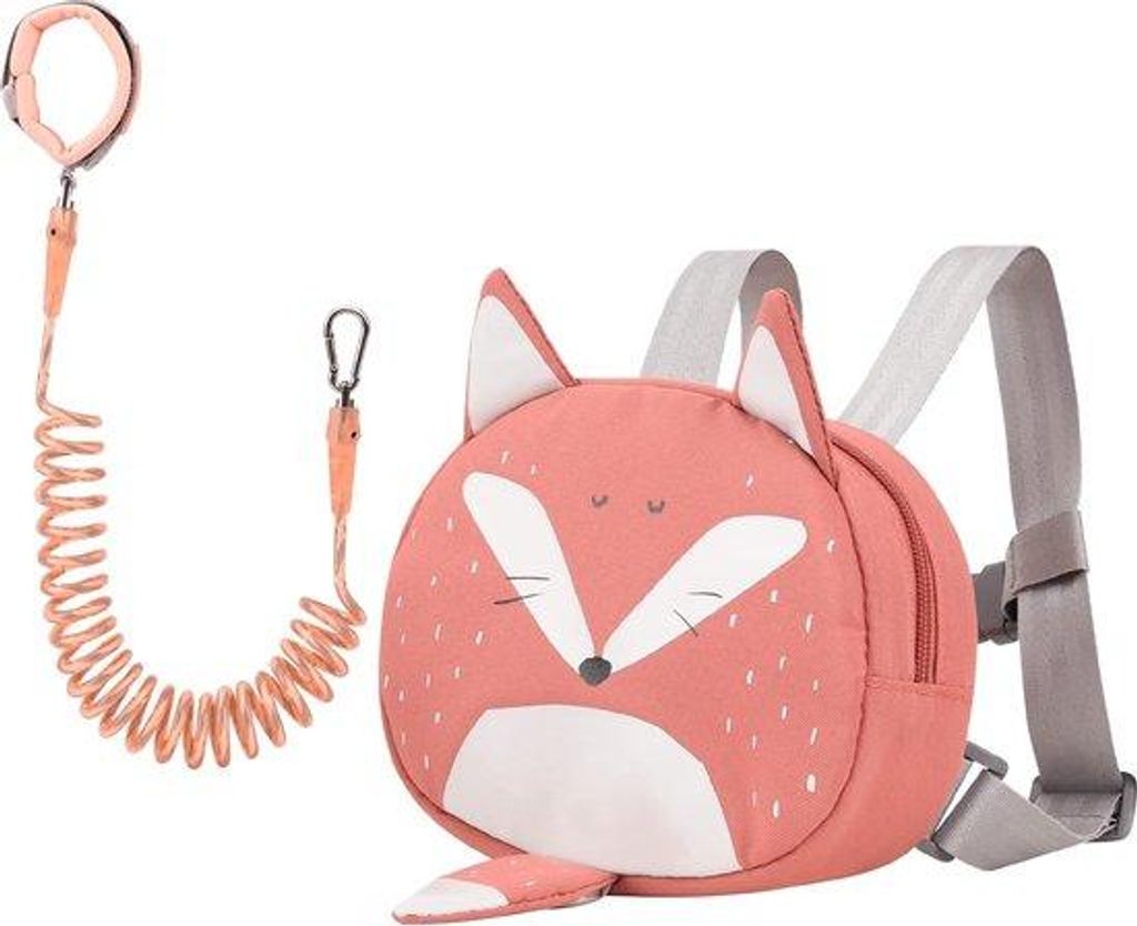 Kindertragetasche mit Sicherheitsgurten, Mini-Rucksack mit Kindersicherheitskabel, tragbarer Rucksack, Rucksack mit Sicherheitsweste für Jungen un...