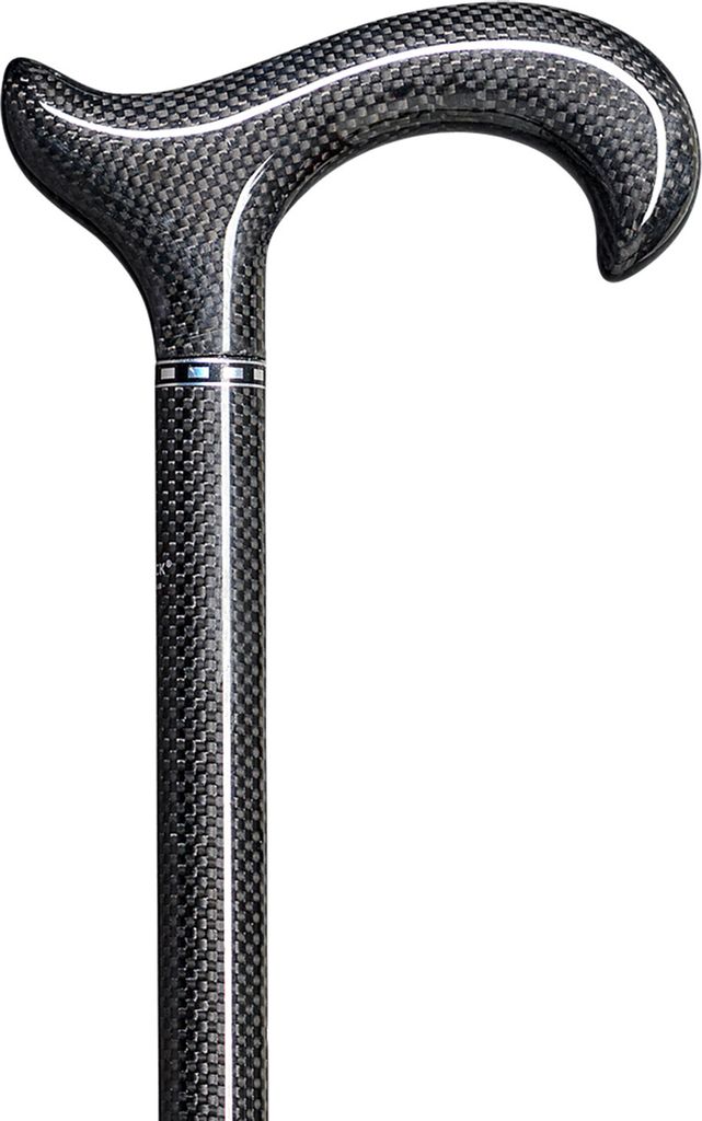 Gastrock Carbon verstellbarer Gehstock – Schwarz – Produktbild 