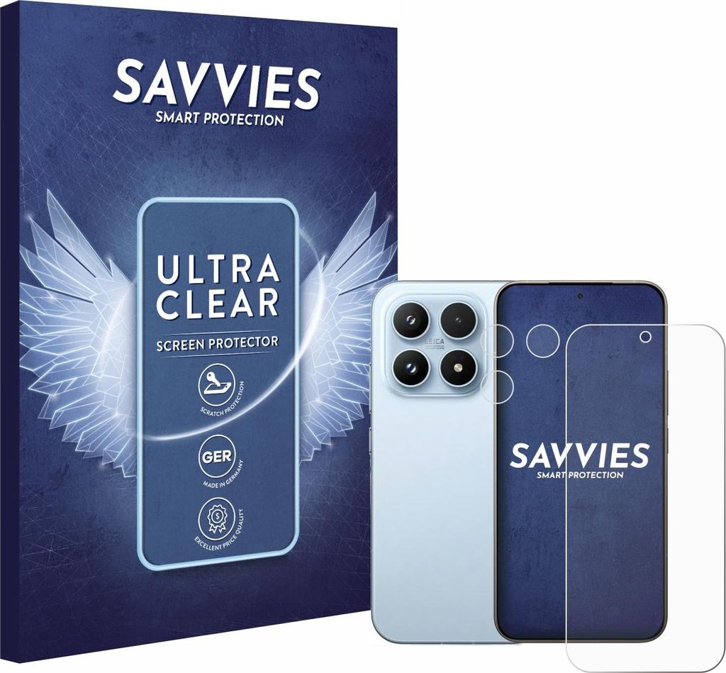 18x Für Xiaomi 17 (Display+Kamera) Schutzfolie Savvies Displayschutz Display Schutz Folie Klar Transparent