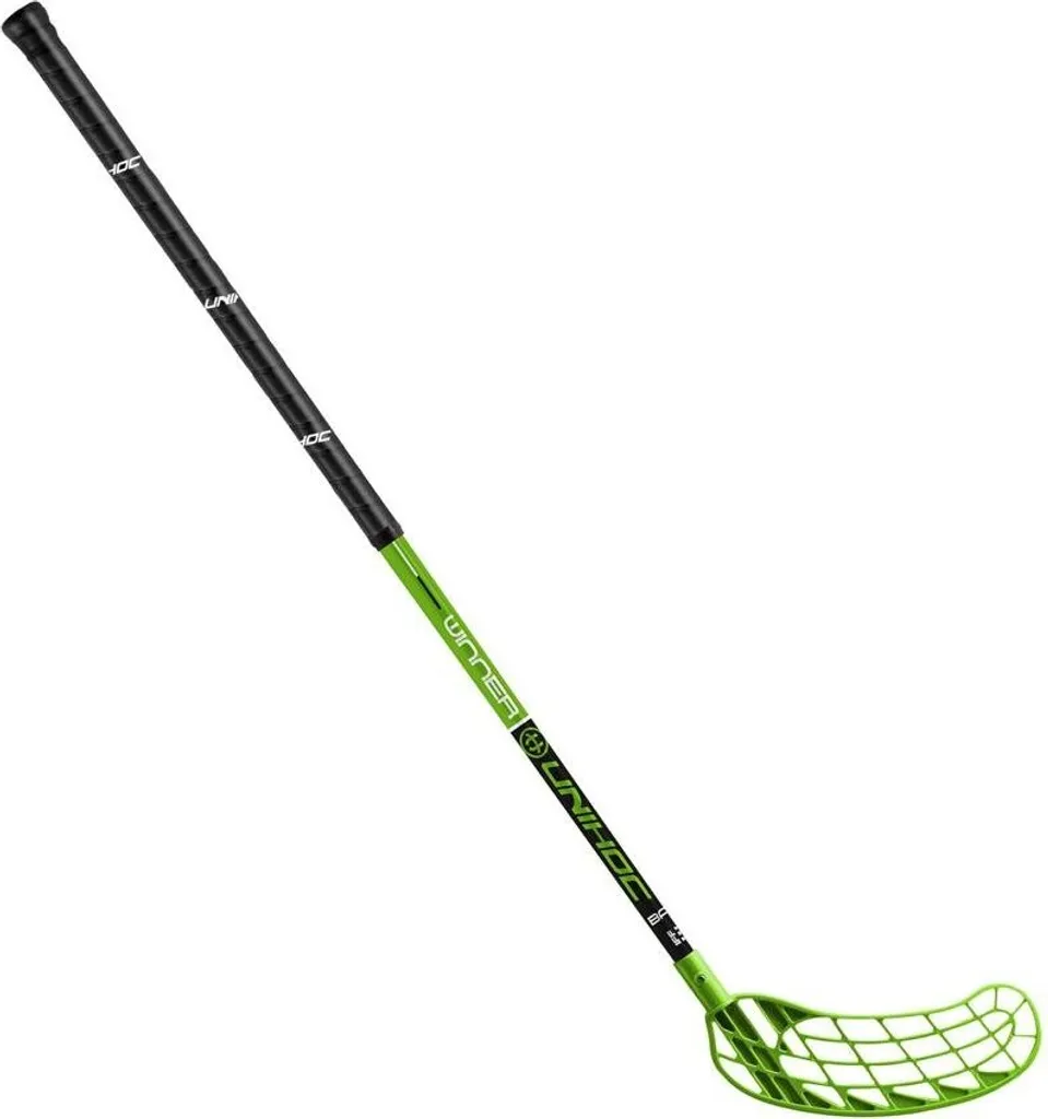 Crosse floorball réversible verte 96 cm Winner avec grip haute qualité