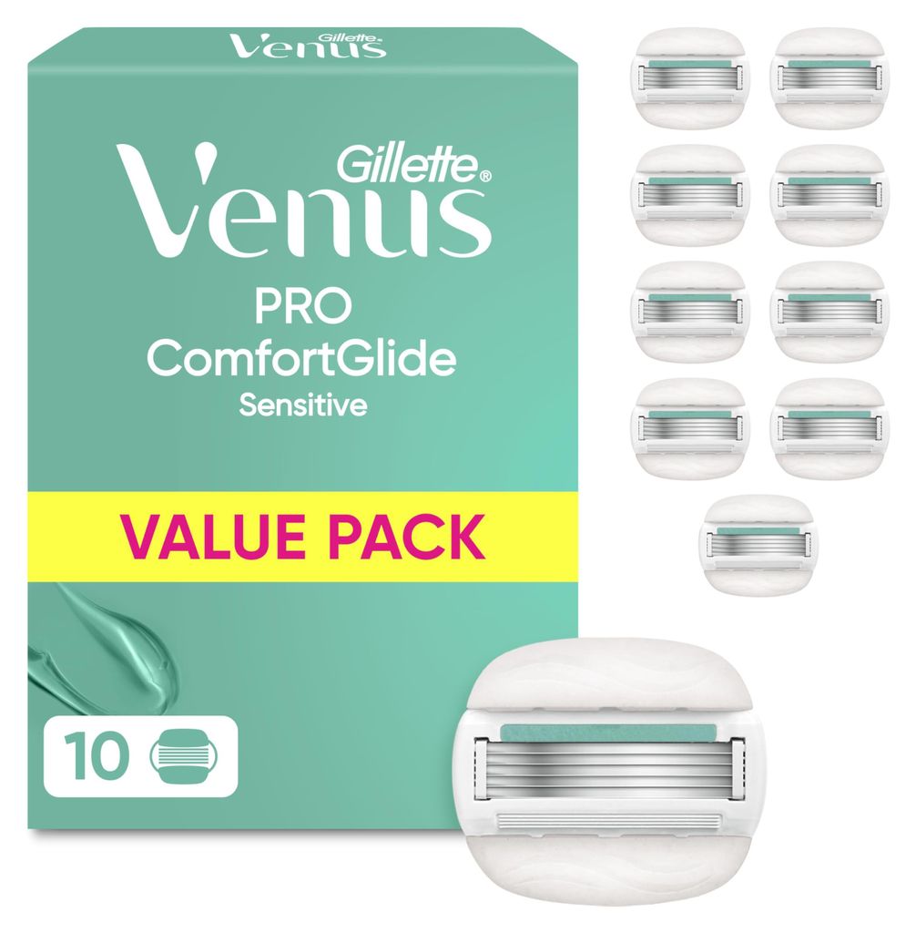 Gillette Venus Pro Comfortglide Sensitive, 10 cuchillas de Imagen del producto 