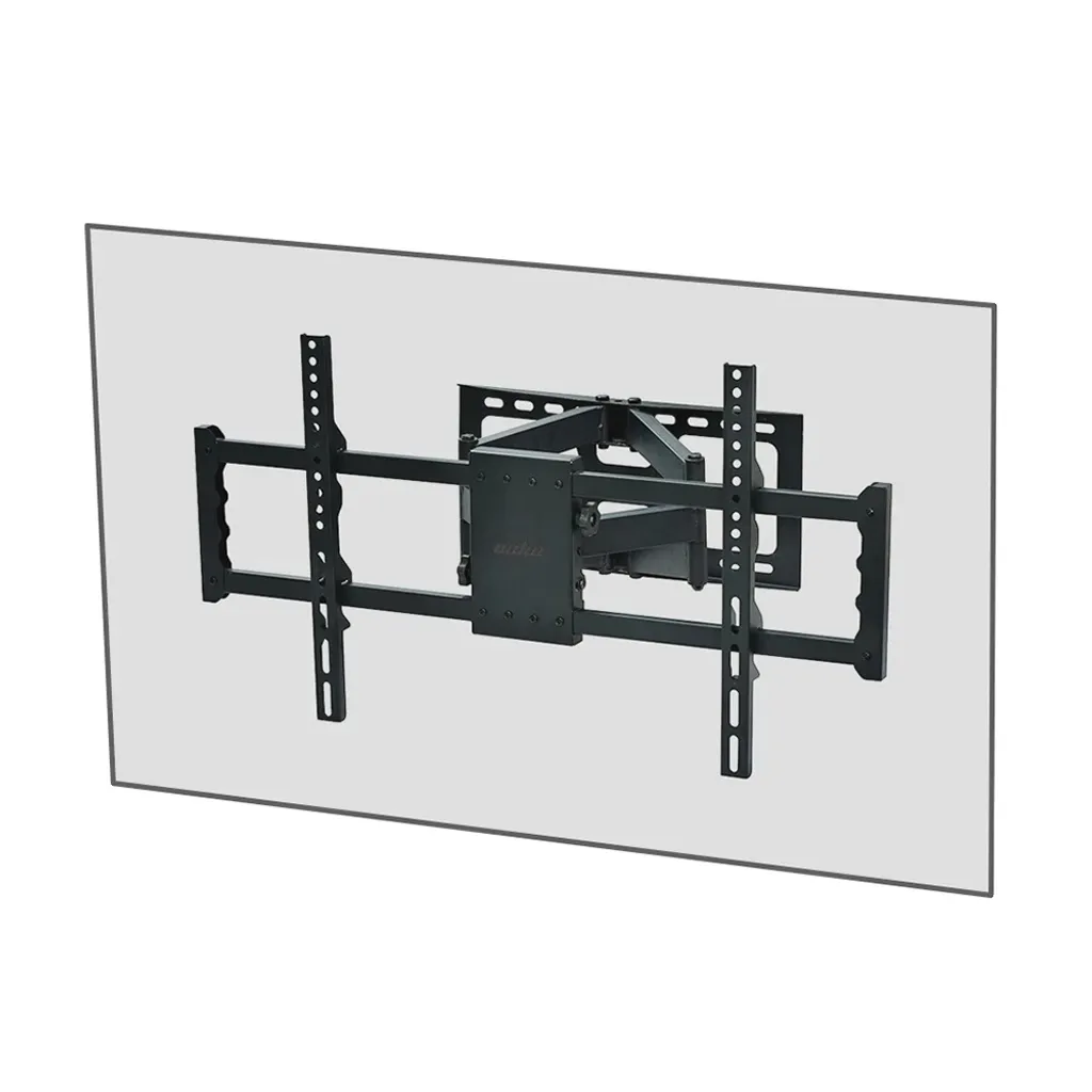 Support TV mural anti-reflets avec bras articulé pour une vision parfaite