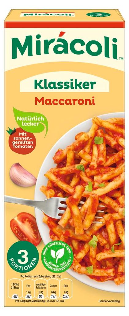 Miracoli macaroni sos pomidorowy naturalny i pyszny makaron Zdjęcie produktu 