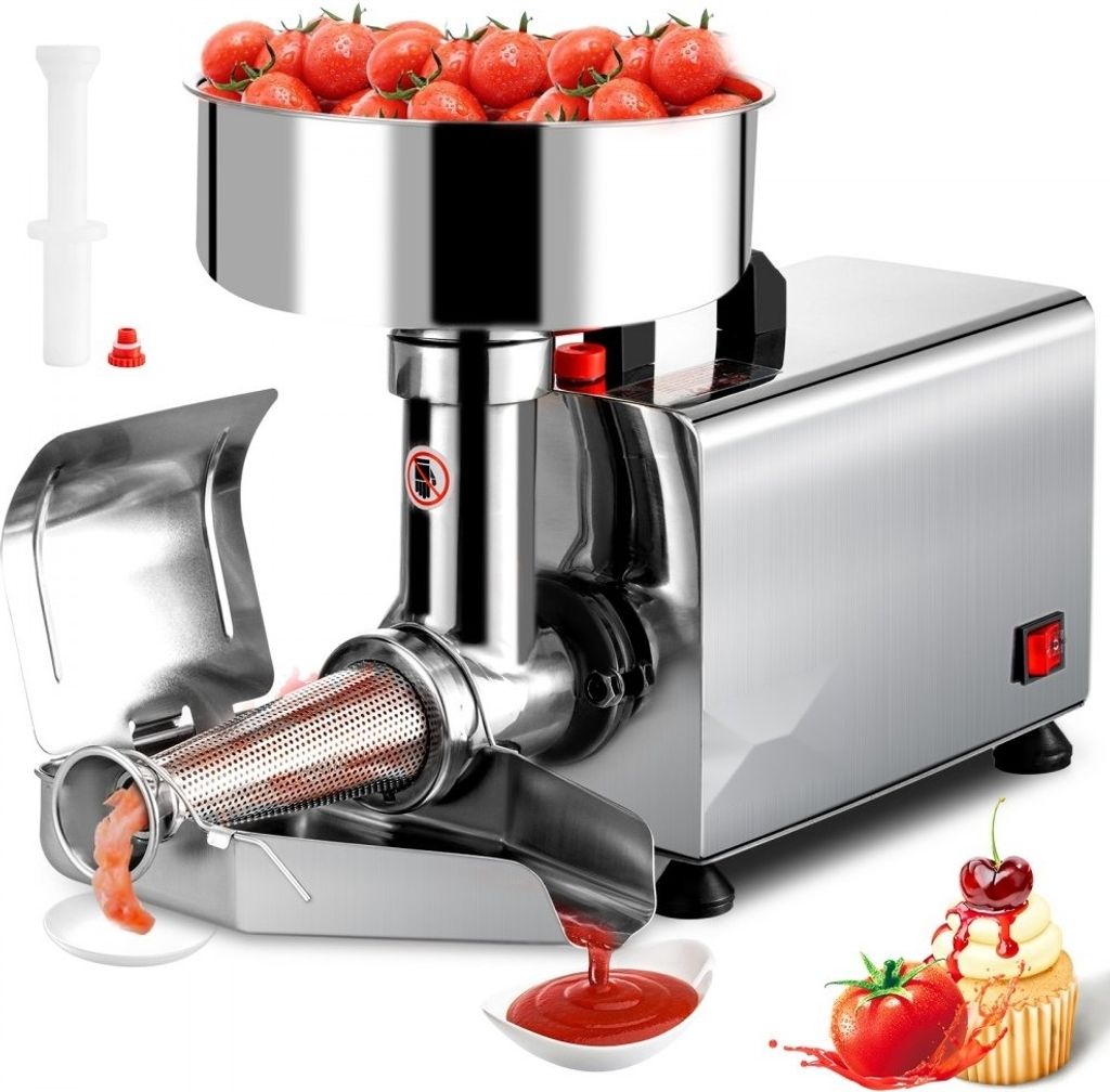 Elektrische Tomatenpresse - Passiergerät aus rostfreiem Produktbild 