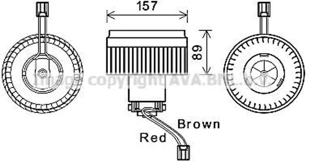 Moteur de Ventilateur PRASCO VO8177 OE 30715482 pour Volvo S60 S80 V70