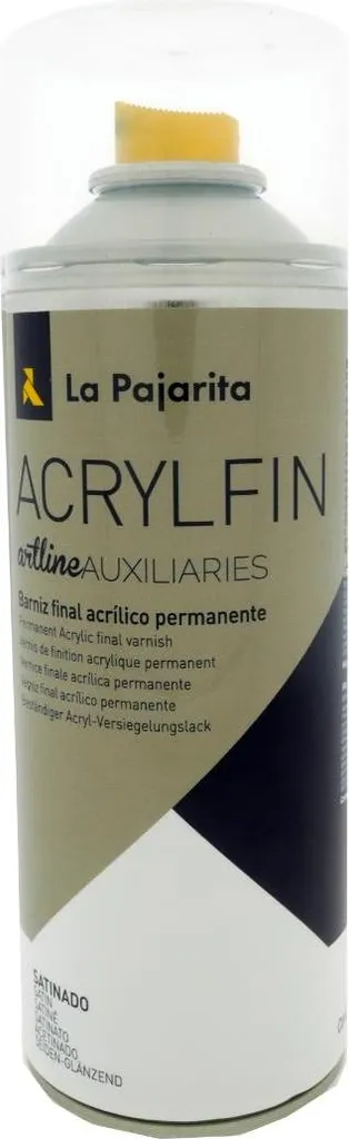 Vernis acrylique satiné spray 400ml pour éviter jaunissement déco