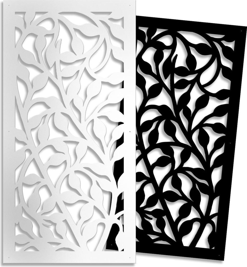 CESPUGLIO – Perforiertes PVC–Panel – Sonnenschutz 98x198 cm weiß