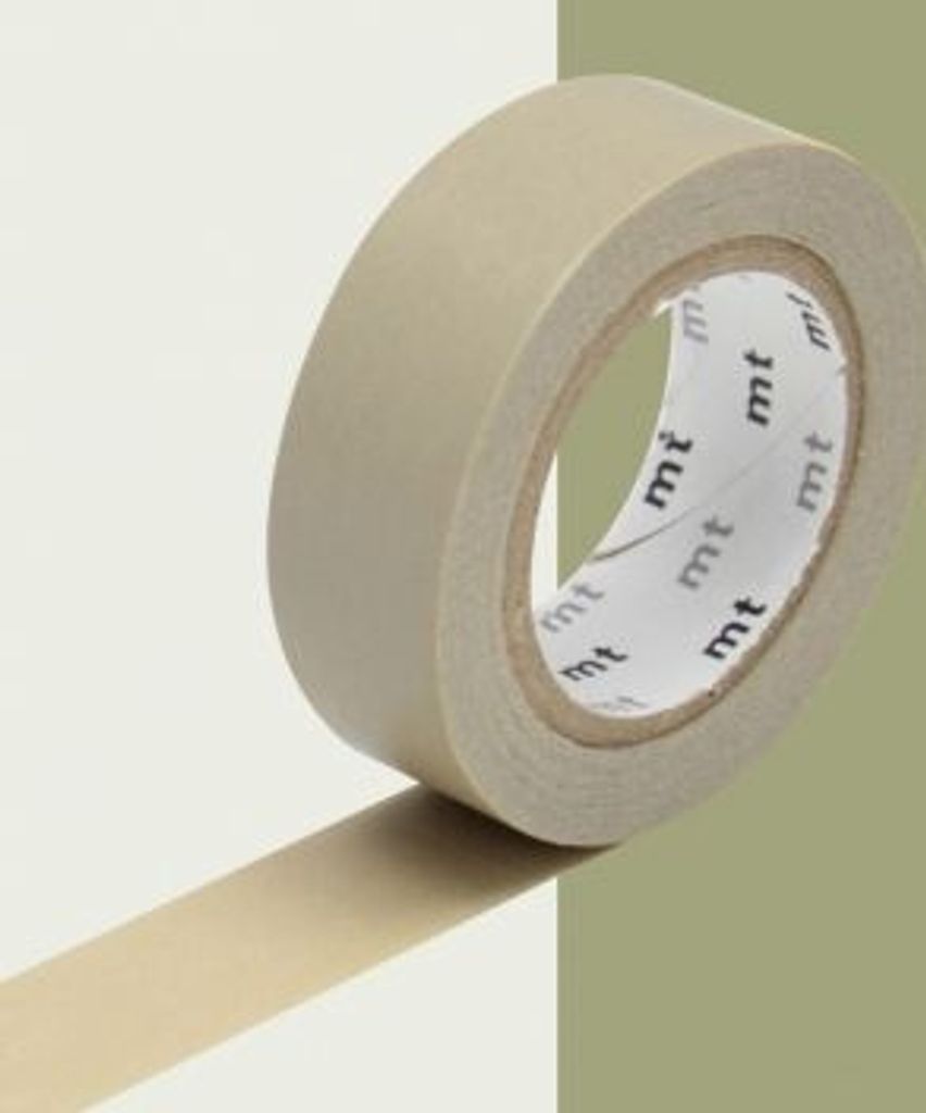 Ruban adhésif décoratif uni - Beige - 1,5 cm x 7 m Image du produit 