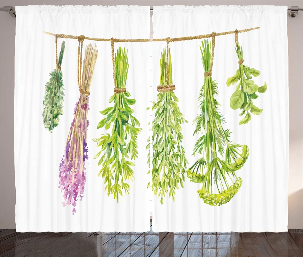 ABAKUHAUS Tenda Rustica Erbe Aromatiche 280x175 cm - Qualità Italiana