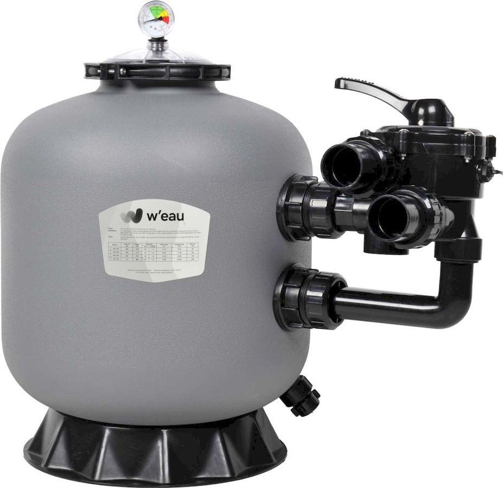 W'eau Sandfilteranlage SPE-650 Side-Mount 16 m³/h für Pools bis 64.000 L