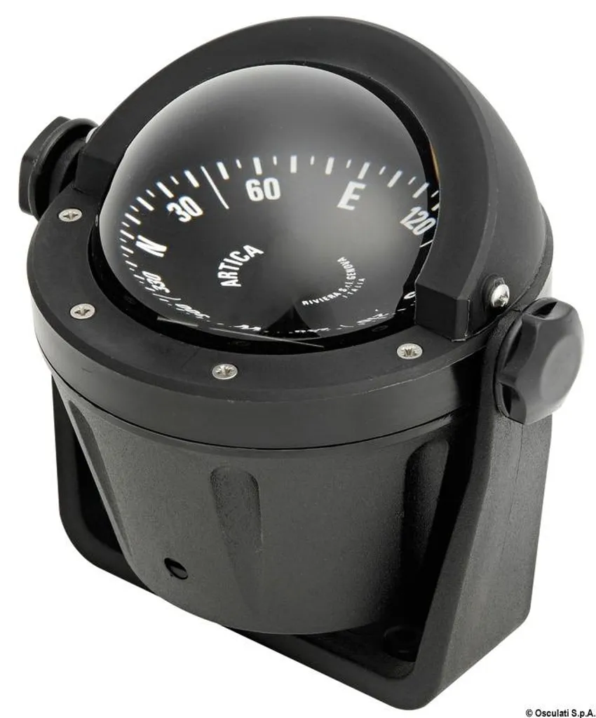 Compas de Navigation Riviera Vega BA2 avec Rose Noire pour Bateau