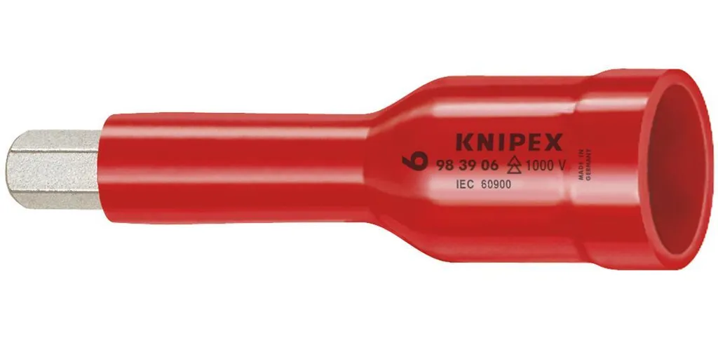 Clé Allen isolée 5 mm KNIPEX : Évitez les courts-circuits en 3/8 de pouce
