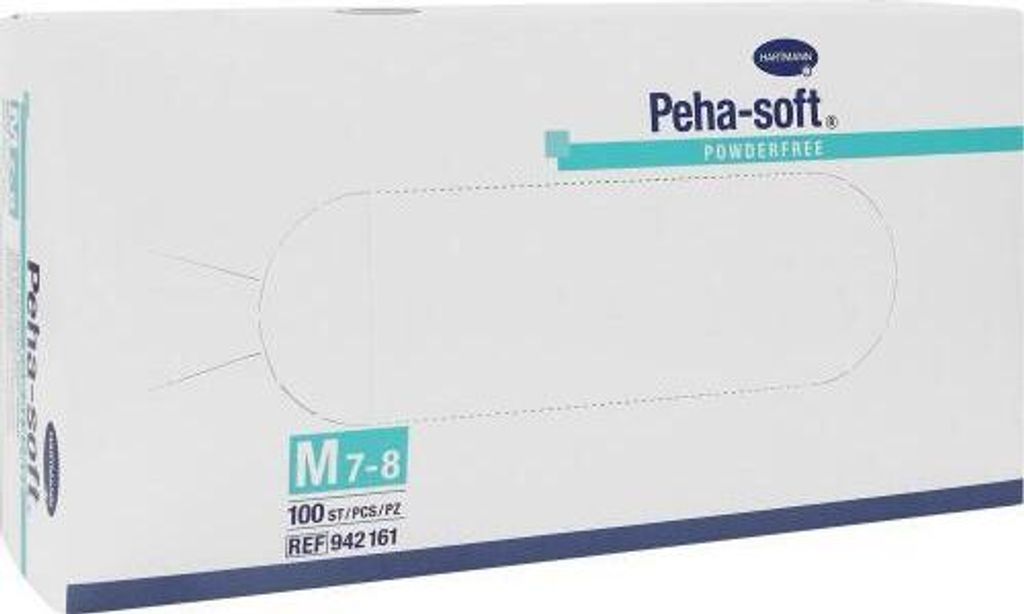 Peha-soft® powderfree Latexhandschuh Größe M 100 Stück Produktbild 10