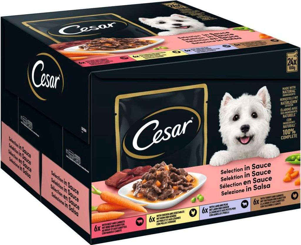 CESAR® Portionsbeutel Multipack Selection in Sauce 4 Produktbild 