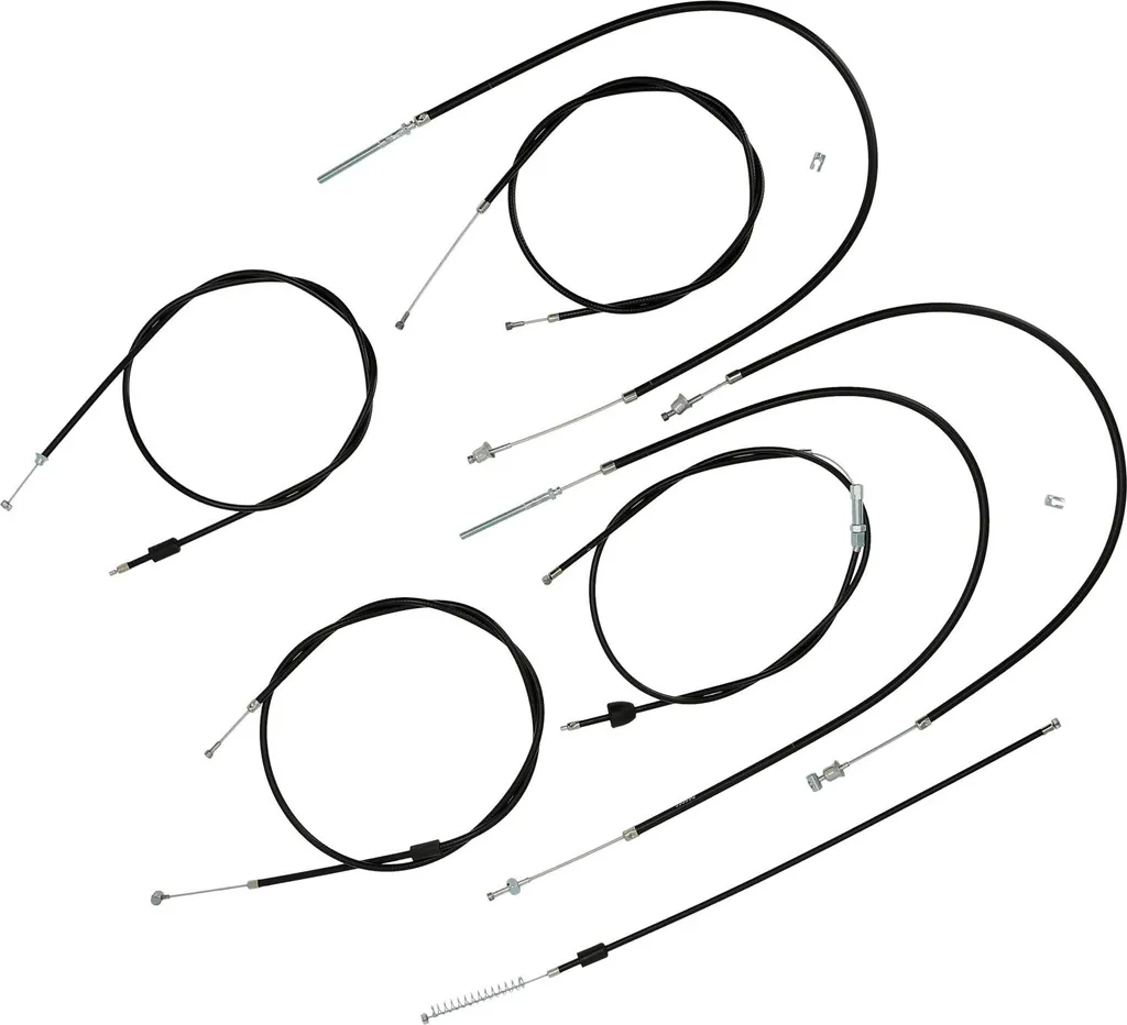 Kit 8 Bowdenzüge Schwarz Simson SD50 BVF - Ricambi Alta Qualità