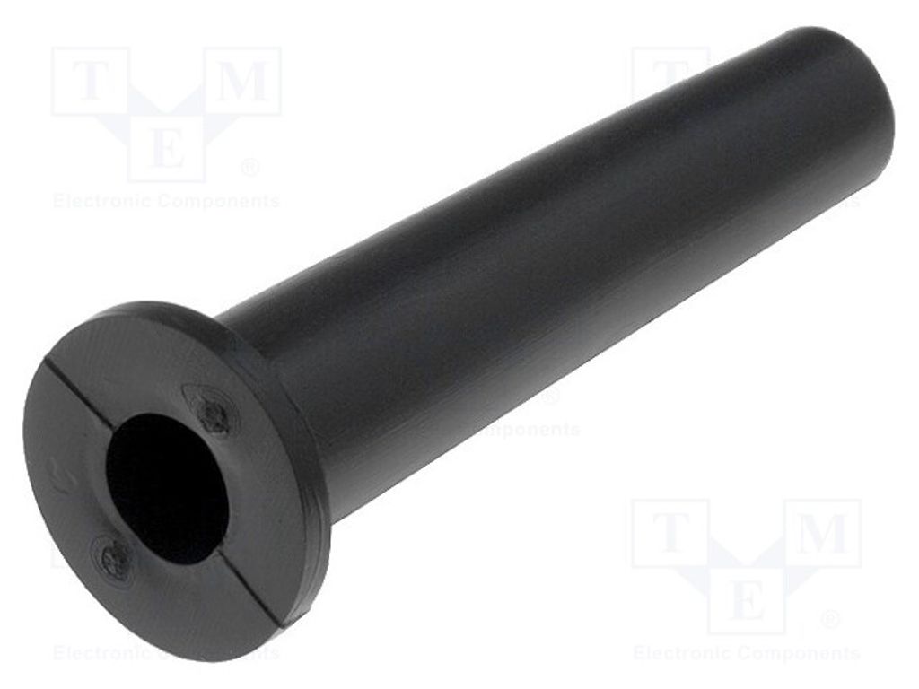 10x Knickschutztülle PVC ØÖffn: 6,2mm schwarz Durchführungen ØÖffn.Mont: 9,6mm