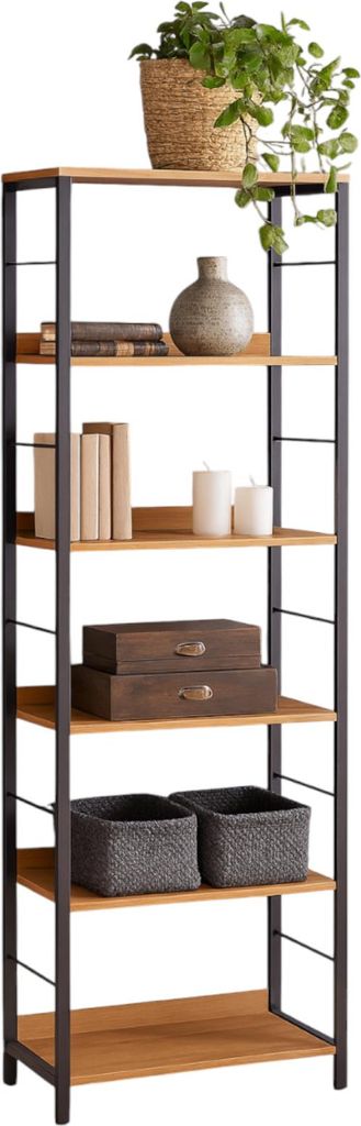 Regał na książki dąb biblioteczka do salonu 60x30x178 VR39O Zdjęcie produktu 