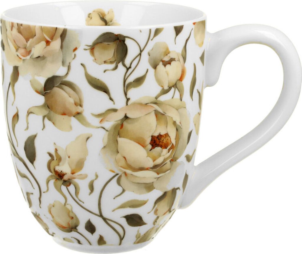 DUO Flowers Classic Dessertteller 2er Set – CLASSIC POPPIES, New Bone China Porzellan, 19,2 Cm, Spülmaschinenfest