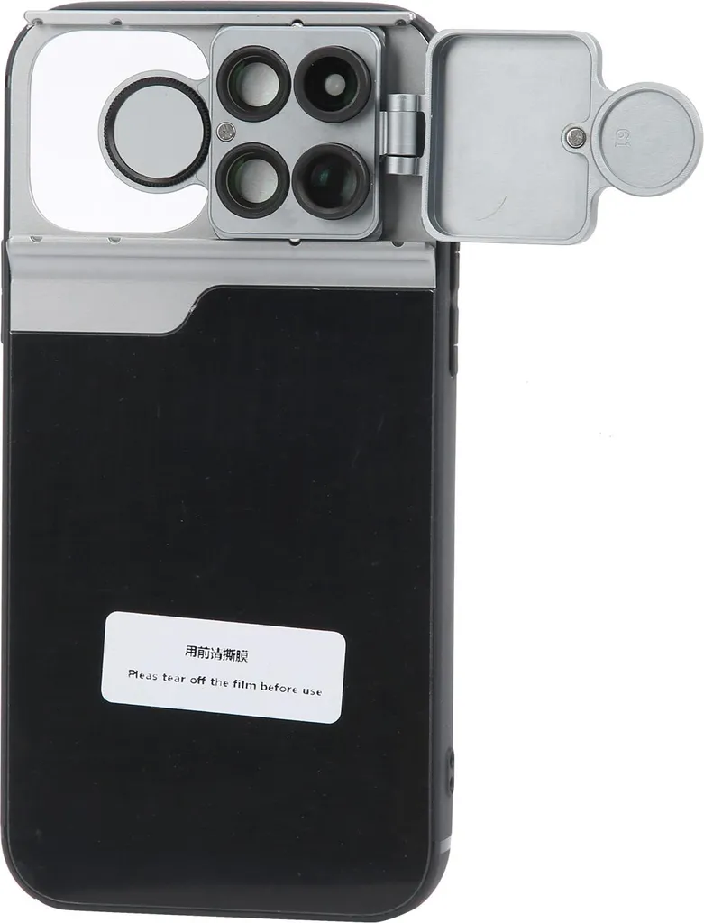 Coque iPhone 12 Pro avec Objectifs Interchangeables Macro et Fisheye