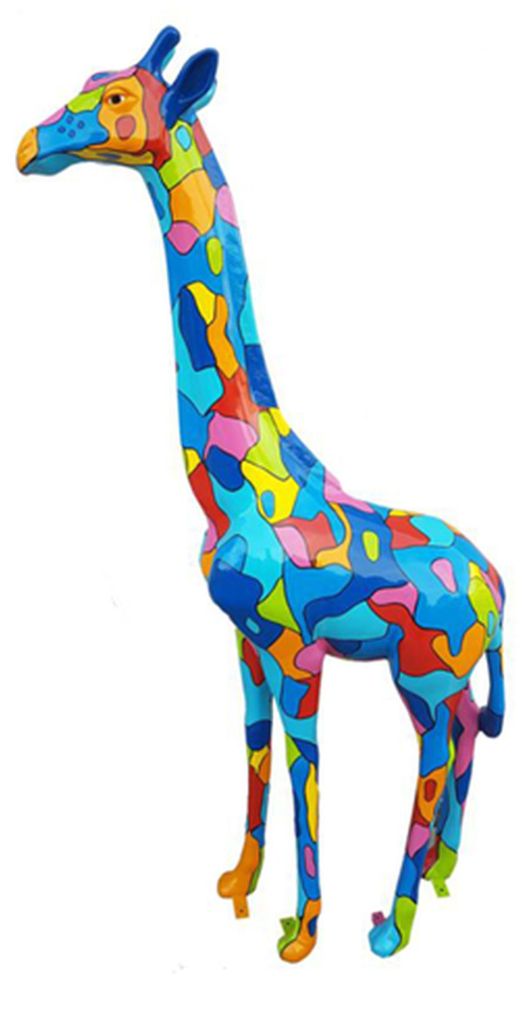 Sculpture moderne Girafe Décoration Figure plastique Image du produit 
