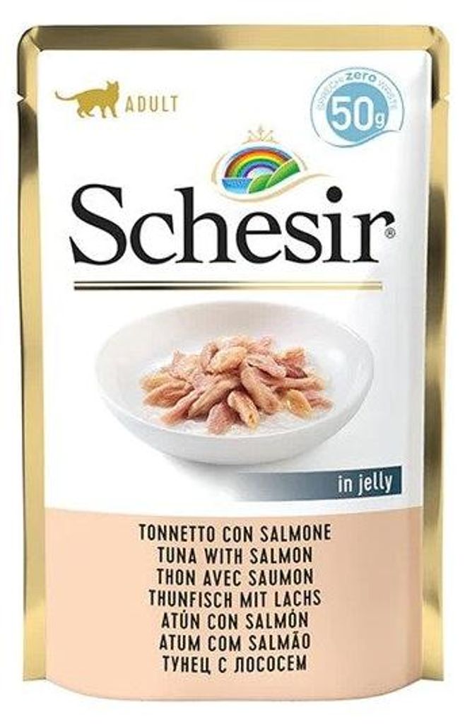 Nasses Katzenfutter SCHESIR Single Dish Thunfisch mit Lachs Produktbild 