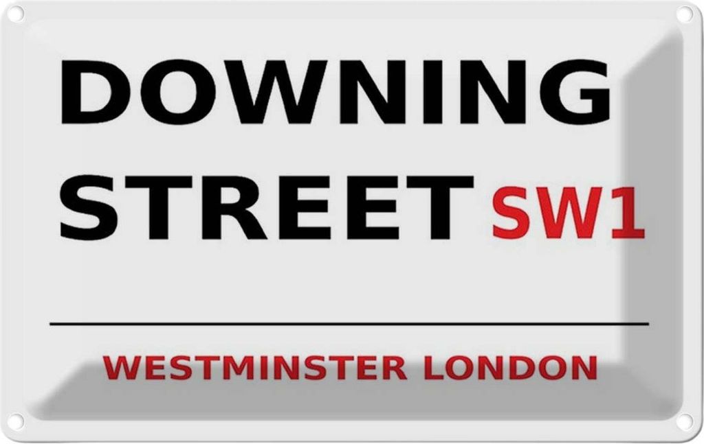 vianmo Blechschild 20x30 cm Westminster downing Street SW1 Abenteuer Reisen England Urlaub